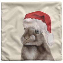 Load image into Gallery viewer, Rabbit Gifts, Brown Bunny Christmas Pillow