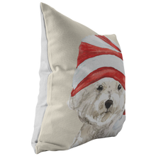 Load image into Gallery viewer, Bichon Frise Christmas Pillow
