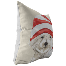 Load image into Gallery viewer, Bichon Frise Christmas Pillow