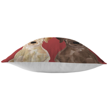 Load image into Gallery viewer, Brown & Yellow Lab Christmas Pillow