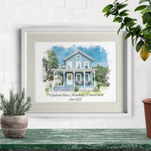 Load image into Gallery viewer, Custom Home Portrait, Realtor Closing Gift, Painting from Photo, Watercolor House