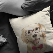 Load image into Gallery viewer, Golden Retriever Portrait Pillow