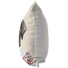 Load image into Gallery viewer, Black Lab Holiday Decor | Christmas Throw Pillow | Labrador Retriever Home Decor for the Holidays