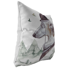 Load image into Gallery viewer, Russian Wolf Hound | Vintage Decor Pillow | Unique Pet Art