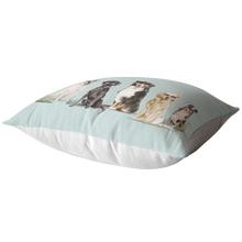 Load image into Gallery viewer, Summer Dog Pillow | Dogs with Sunglasses | Pet Throw Pillow | Gift for Pet Lovers | Pet Loss Gift