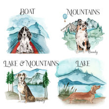 Load image into Gallery viewer, Custom Adventure Dog Mug | Gift for Dog Owner | Mountain Dog | Outdoor Dog Lovers Present | Pet Memorial Gift