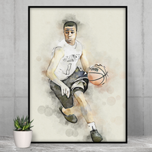 Load image into Gallery viewer, Sport Portrait Print Lacrosse, Family Baseball Art, 2021 University Sport Team Portrait, Dorm Art, Teenager Wall Art