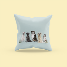 Load image into Gallery viewer, Summer Dog Pillow | Dogs with Sunglasses | Pet Throw Pillow | Gift for Pet Lovers | Pet Loss Gift