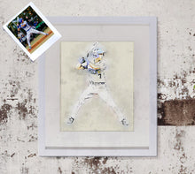 Load image into Gallery viewer, Sport Portrait Print Lacrosse, Family Baseball Art, 2021 University Sport Team Portrait, Dorm Art, Teenager Wall Art