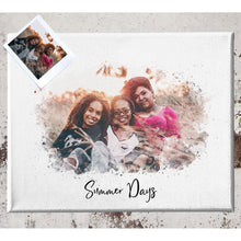 Load image into Gallery viewer, Family Portrait Watercolor on canvas