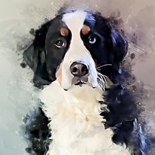 Load image into Gallery viewer, Bernese Mountain Dog Pet Portrait