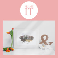 Load image into Gallery viewer, Custom House Portrait, First Time Home Buyer Gift, House Drawing, Housewarming Gift for Best Friend