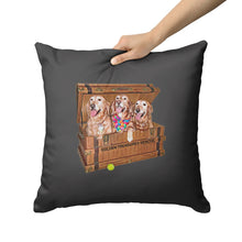 Load image into Gallery viewer, Golden Retriever Gifts, Grey Throw Pillow, for Golden Treasures Rescue