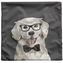Load image into Gallery viewer, Golden Retriever Gifts, Grey Throw Pillow, for Golden Treasures Rescue