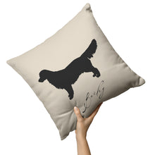 Load image into Gallery viewer, Golden Retriever Silhouette Pillow for Golden Treasures Rescue