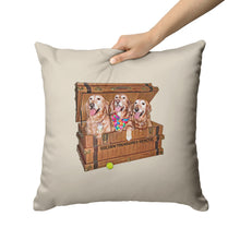 Load image into Gallery viewer, Golden Retriever Silhouette Pillow for Golden Treasures Rescue