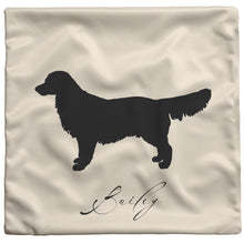 Load image into Gallery viewer, Golden Retriever Silhouette Pillow for Golden Treasures Rescue