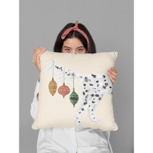 Load image into Gallery viewer, Llewellin Setter Christmas Pillow, English Setter Holiday Decor, Dog Gift for Pet Owners, Dog Art