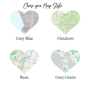 Custom City or Town Map | Map of My Home Town | Christmas Gift for New Homeowner | 1st Anniversary Gift