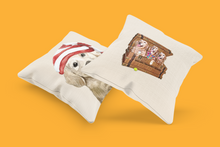Load image into Gallery viewer, Golden Retriever Christmas Pillow for Golden Treasures Rescue