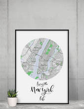 Load image into Gallery viewer, National Parks Map, Custom Map of City, Personalized Home Map Print, Our First Home