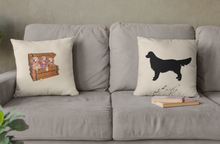 Load image into Gallery viewer, Golden Retriever Silhouette Pillow for Golden Treasures Rescue