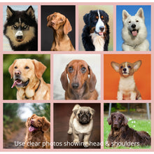 Load image into Gallery viewer, Pet Portrait Print on Canvas, Pet Loss Gift, Dog Portrait for Pet Owner, Cat Mom Dog Dad Gift