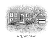 Load image into Gallery viewer, Custom House Portrait, First Time Home Buyer Gift, House Drawing, Housewarming Gift for Best Friend