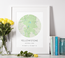 Load image into Gallery viewer, National Parks Map, Custom Map of City, Personalized Home Map Print, Our First Home