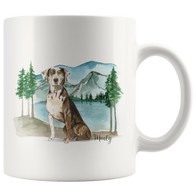 Load image into Gallery viewer, Custom Adventure Dog Mug | Gift for Dog Owner | Mountain Dog | Outdoor Dog Lovers Present | Pet Memorial Gift