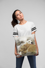 Load image into Gallery viewer, Custom Pet Portrait Pillow, Gift for Pet Owners, Pet Pillow from Photo