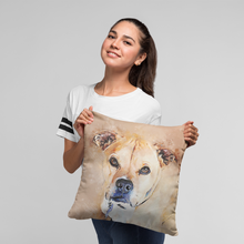 Load image into Gallery viewer, Custom Pet Portrait Pillow, Gift for Pet Owners, Pet Pillow from Photo