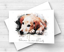 Load image into Gallery viewer, Watercolor Pet Portrait, Portrait of your Dog or Cat, Pet Memorial Gift, Custom Portrait from Photo