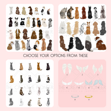 Load image into Gallery viewer, Pet Memorial Idea, Dog Sympathy Gift, Cat Loss Present, Gift of Remembrance of Pet, Rainbow Bridge Pet Loss Quote