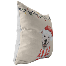 Load image into Gallery viewer, Staffordshire Bull Terrier Christmas Pillow | Staffie Owner Gift | Pit Bull Lovers | Rescue Shelter Dog