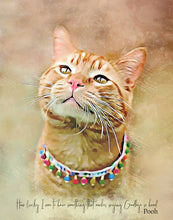 Load image into Gallery viewer, Custom Pet Portrait, Pen and Watercolor Style Portrait of your Dog or Cat, Pet Memorial Gift