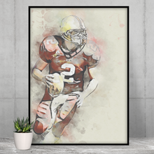 Load image into Gallery viewer, Sport Portrait Print Lacrosse, Family Baseball Art, 2021 University Sport Team Portrait, Dorm Art, Teenager Wall Art