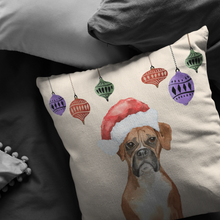 Load image into Gallery viewer, Boxer Dog Christmas Pillow | Dog Lovers Gift | Christmas Gift for Her