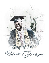 Load image into Gallery viewer, Graduation Portrait, Personalized Grad Gift, Fraternity or Sorority Portrait, Graduation 2021, Graduate Nurse Present