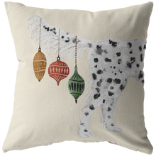 Load image into Gallery viewer, Llewellin Setter Dog Christmas Pillow