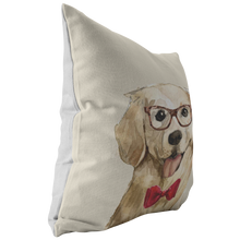 Load image into Gallery viewer, Golden Retriever Portrait Pillow