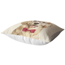 Load image into Gallery viewer, Golden Retriever Portrait Pillow