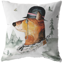 Load image into Gallery viewer, Hound Dog Throw Pillow | Vintage Style Home Decor | Gentleman Vintage Art and Decor items