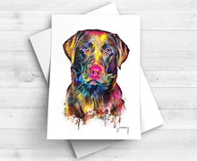 Load image into Gallery viewer, Pop Art Dog Portrait, Custom Dog Painting from Photo, Pet Memorial Gift