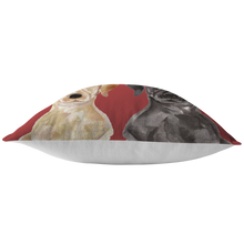 Load image into Gallery viewer, Black Yellow Lab Christmas Gift | Holiday Throw Pillow | Gift for Labrador Retriever Owners