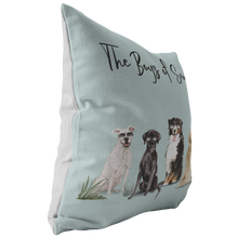 Load image into Gallery viewer, Summer Dog Pillow | Dogs with Sunglasses | Pet Throw Pillow | Gift for Pet Lovers | Pet Loss Gift