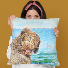 Load image into Gallery viewer, Custom Pet Portrait Pillow, Gift for Pet Owners, Pet Pillow from Photo