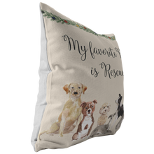 Load image into Gallery viewer, Rescue Dog Gift | Christmas Pillow for Dog Lovers | Adopt Don't Shop Decor