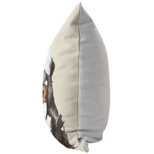 Load image into Gallery viewer, Bernese Mountain Dog Holiday Pillow, Christmas Throw Cushion, Berner Mom & Dad Gift, Pet Portrait Pillow