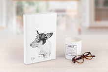 Load image into Gallery viewer, Pet Portrait Journal, Dog Cover Notebook, Personalized Pet Notepad